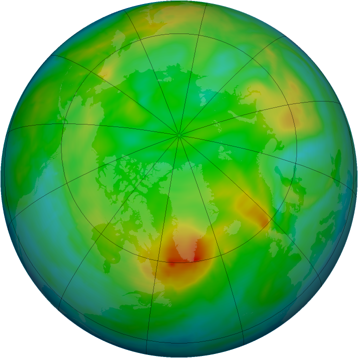 Arctic ozone map for 05 December 2014